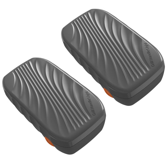 [2-Pack] OatisLife Grill Light Designed for Blackstone Griddle & Weber Grill, Automatic Switch BBQ Light Stocking Stuffers, Blackstone Griddle Accessories, LED Grill Lights for Outdoor Grill, Gray, Batteries Included